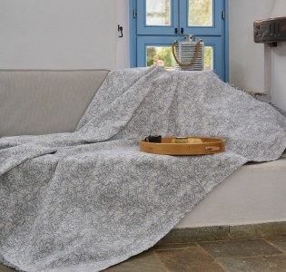 Ριχτάρι Καναπέ Cotton “Voyage” Veli Grey