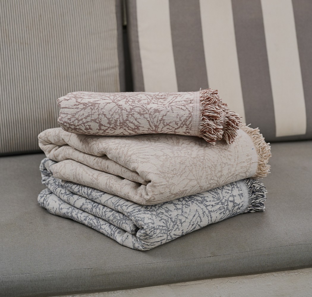 Ριχτάρι Καναπέ Cotton “Voyage” Veli Grey