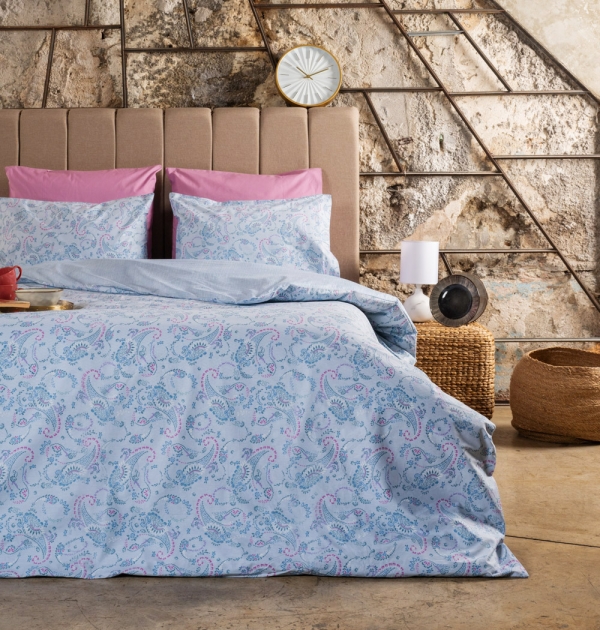 Luna Lily Blue Bed Sheet Set