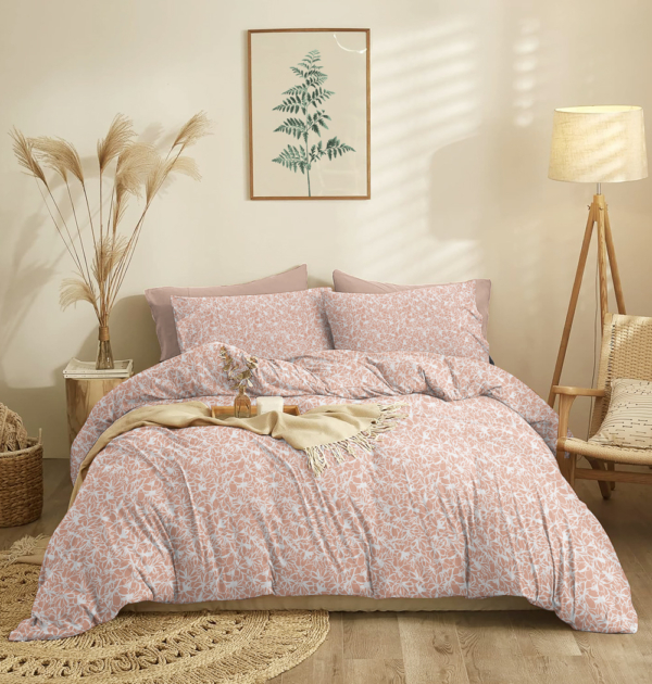 Marta Jasmine Salmon Bed Sheet Set