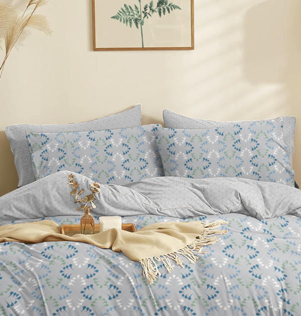 Marta Loom Blue Duvet Cover